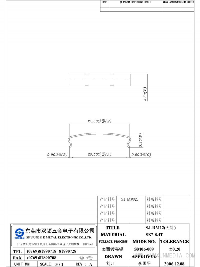 SJ-RM12（無針）-Model