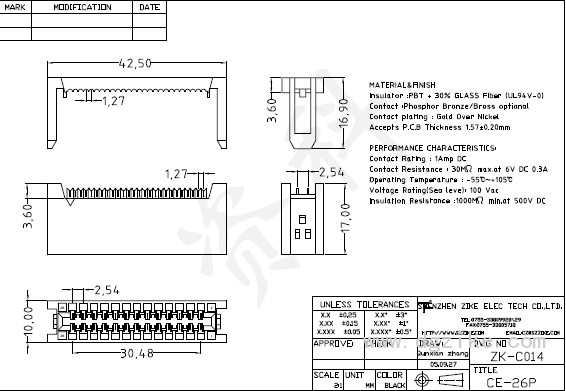 CE26P半金二件式空6PIN3
