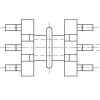 EE-5.0-2 臥式(3+3PIN)雙槽海鷗腳