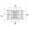 EPC-1302 臥式(5+5PIN)四槽海鷗腳
