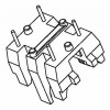 Y-2002-1 UT20臥式2+2 帶磁芯支撐點