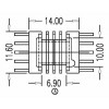 Y-S1306 EPC13臥式四槽5+5 直PIN