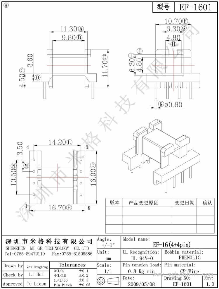 EF-1601-Model