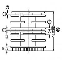 FX-2402/ET-24 2410-1H輪軸(四槽)