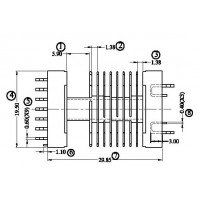 FX-S-1903-1/EEL-19SMD 臥式(8+1P)