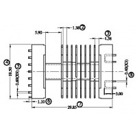 FX-S-1904/EEL-19SMD 臥式(8+1PIN)