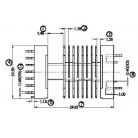 FX-S-1904-1/EEL-19SMD 臥式(8+1P)