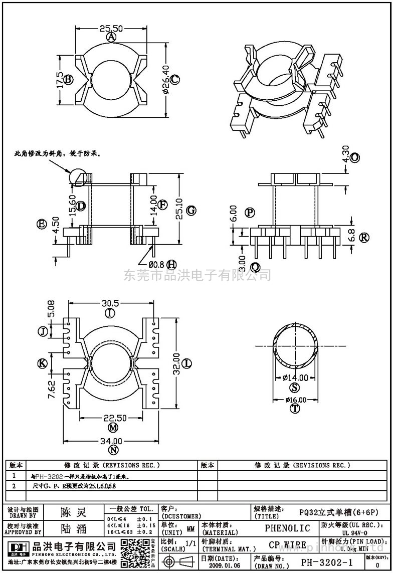 PH-3202-1 PQ32立式單槽(6+6P)