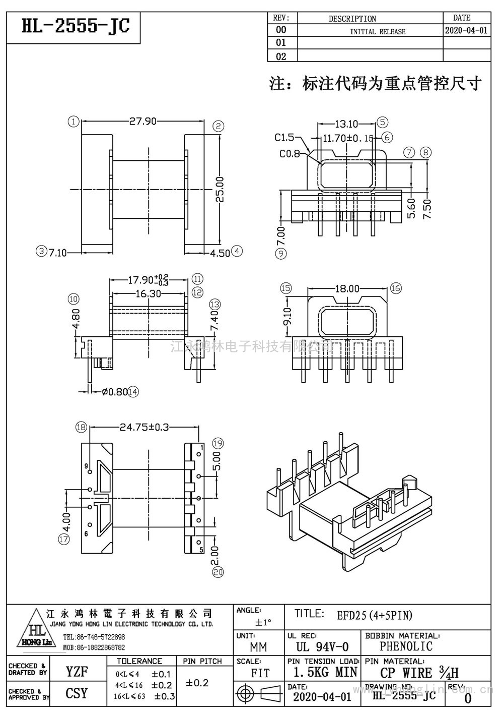 HL-2555-JC/EFD-25臥式(4+5P)