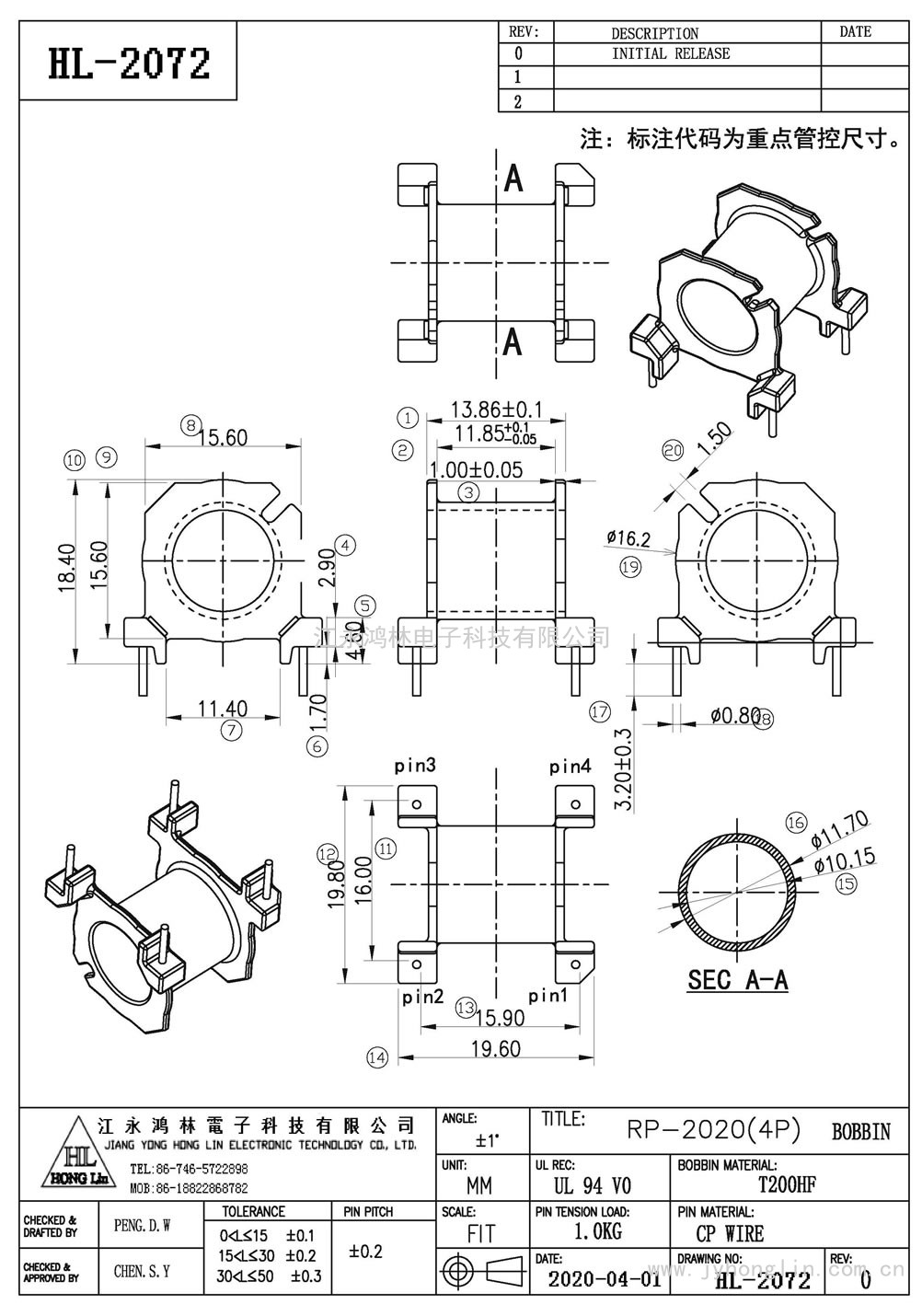 HL-2072/RP-2020臥式(4P)