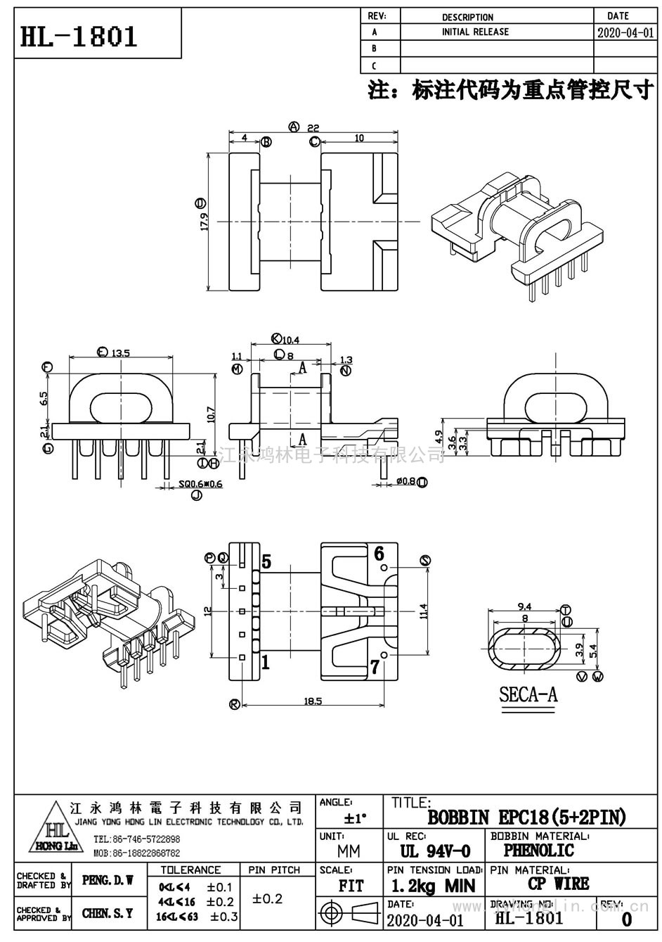 HL-1801/EPC-18臥式(5+2P)