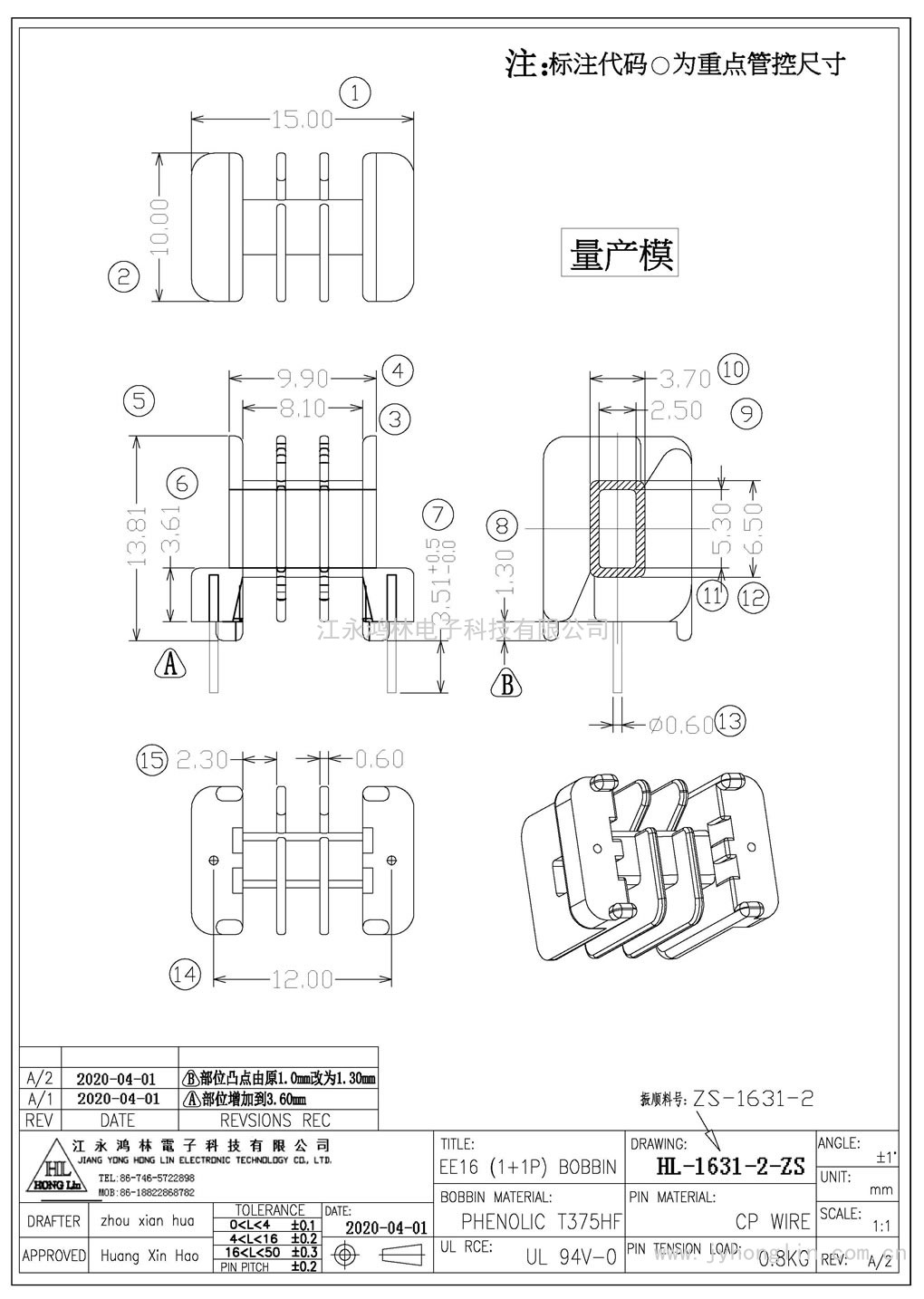 HL-1631-2-ZS(SX-16118)/EE-16臥式(1+1P)