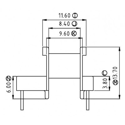 EE-1608-1/EE-16臥式(5+5PIN)