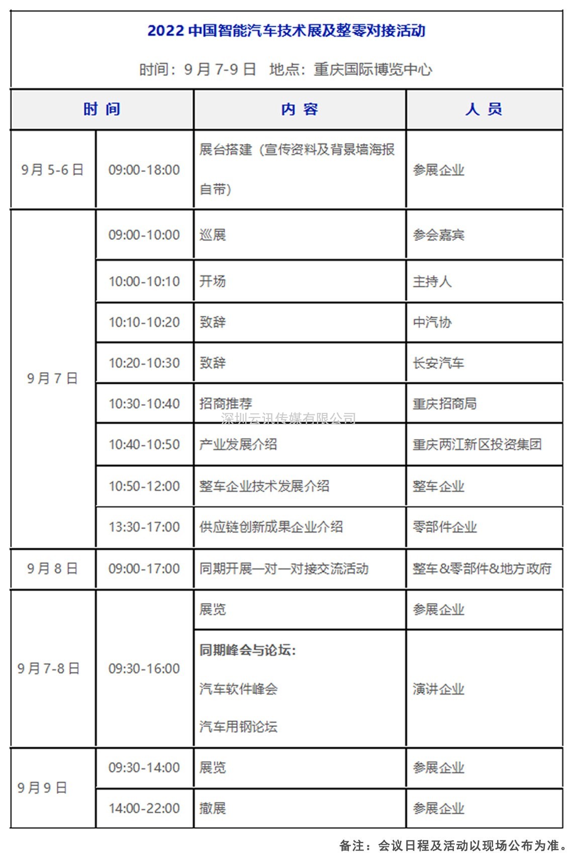 2022中國智能汽車技術展及整零對接活動，拓展新機遇！