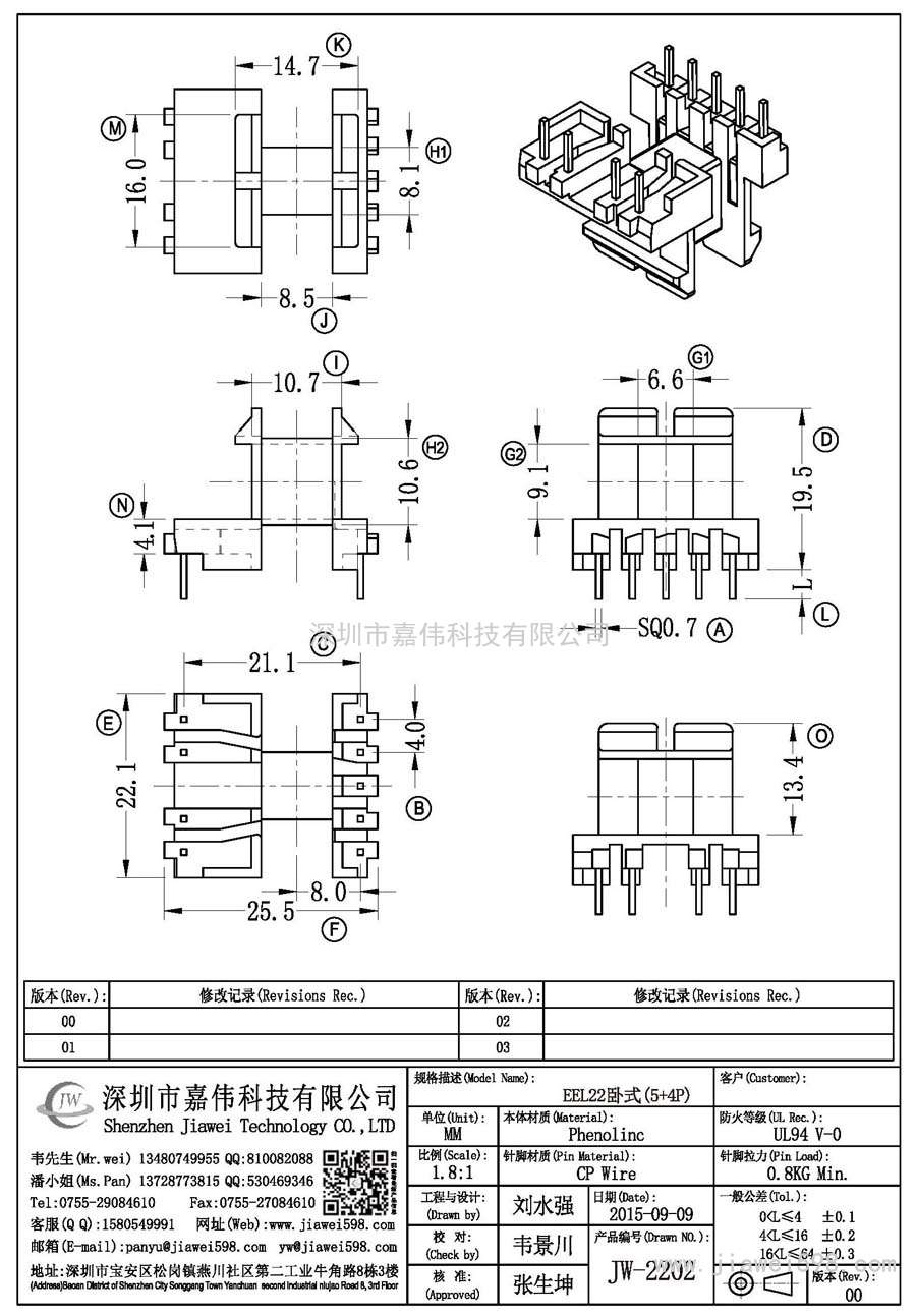 JW-2202/EEL22臥式(5+4P)