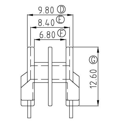 UU-9.8-3/UU9.8臥式(2+2PIN)
