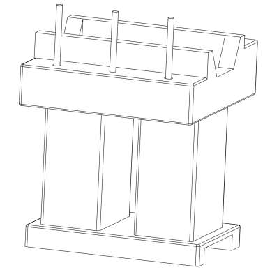 SR-UU-2504/UU-25立式單槽雙孔(3)PIN