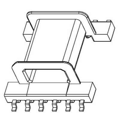 SSY-2502B/SMD EFD-25(6+6P)臥式單槽