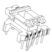 HXB-EI1606 EE16 EE1608加寬安規立式5+1+2針