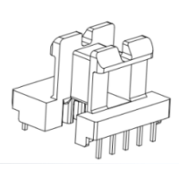HXB-EE2217 EE22 EE2209加寬安規臥式5+4針