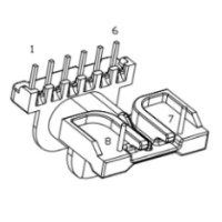 HXB-EPC2214 EPC22安規直插臥式2+6針