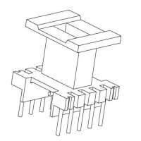 金達成-EI-1301-5 EI13立式(5+5PIN)針徑Φ0.6腳距2.5排距11.5幅寬7.7