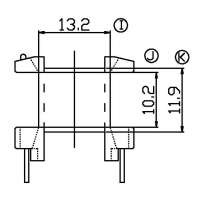 SL-2803/EI-28立式(5+5)PIN