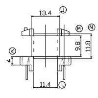 SL-2804/EI-28立式(6+6)PIN