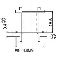 SL-2809/EI-28立式(5+5)PIN