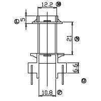 SL-2901-2/ETD-29立式(6+6)PIN