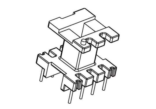 JDC-EI-1907R EI-19立式(4+4)PIN 針徑Φ0.7 腳距4.0 排距11.0 幅寬10.50