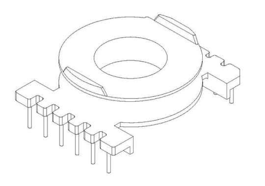 JDC-POT-4010-1 POT40立式(6+6PIN)針徑Φ0.8 腳距5.00 排距38.80 幅寬6.60