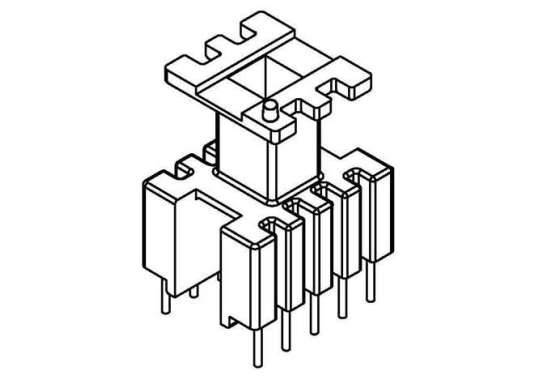 JS-1657/EE16立式(5+5PIN)檔臺(tái)加高