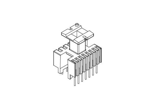 EE-1631 EE16立式4+7 排距12.20 腳距3.50 2.70 槽寬9.30  正確版