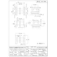 EPC-2904 EPC29臥式6+6 排距28.30 腳距 5.0 4.74 雙槽骨架