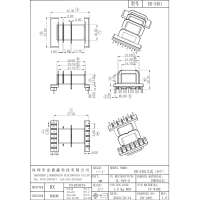 ER-3401 ER34臥式6+7 排距37.20 腳距5.0 5.5 三槽骨架