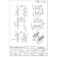 EF-2002 EF20臥式4+4 排距15 腳距5.0 磁芯加厚9mm